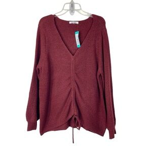 Stitch Fix l Wynter Jamarni Ruched Crop Sweater, 1X